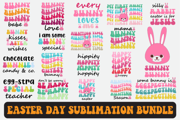 Easter Day Svg Sublimation Design Bundle for Graphics and Crafts