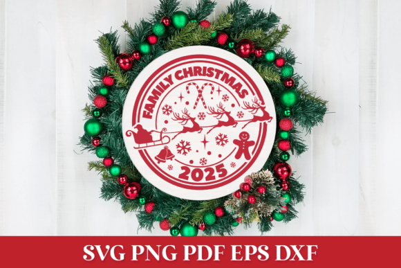 Family Christmas 2025 SVG Graphics for Crafts