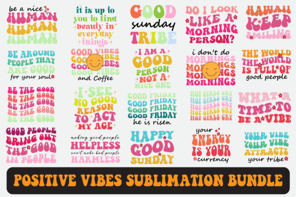 Positive Vibes Svg Sublimation Bundle Review