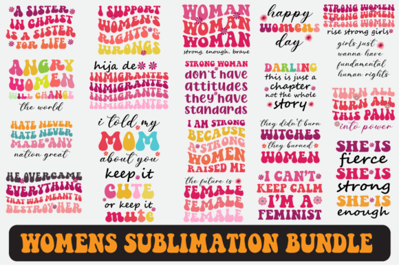 Women s Svg Sublimation Design Bundle: Graphics for Crafts